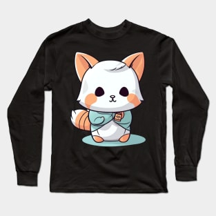 This fox is a martial arts master Long Sleeve T-Shirt